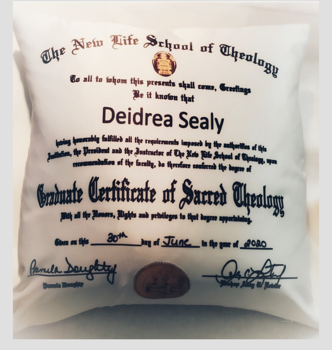 Pillow Talk - Diploma Pillow
