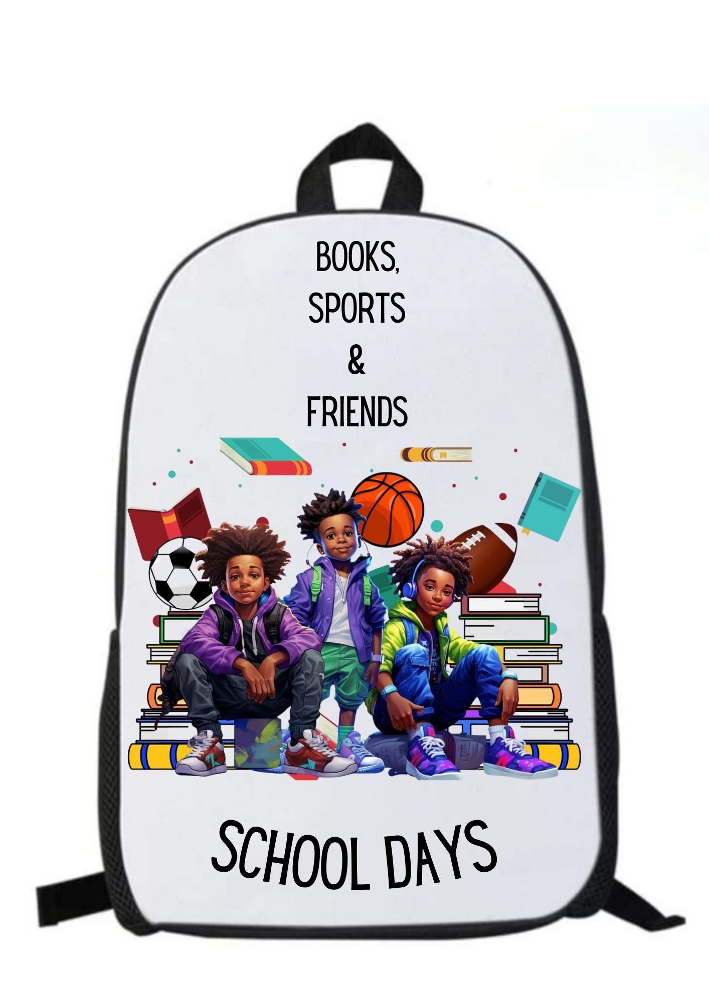 What a wonderful way to begin the school year. Get a custom back pack with 2 coordinating notebooks, writing supplies and crayons if chosen.