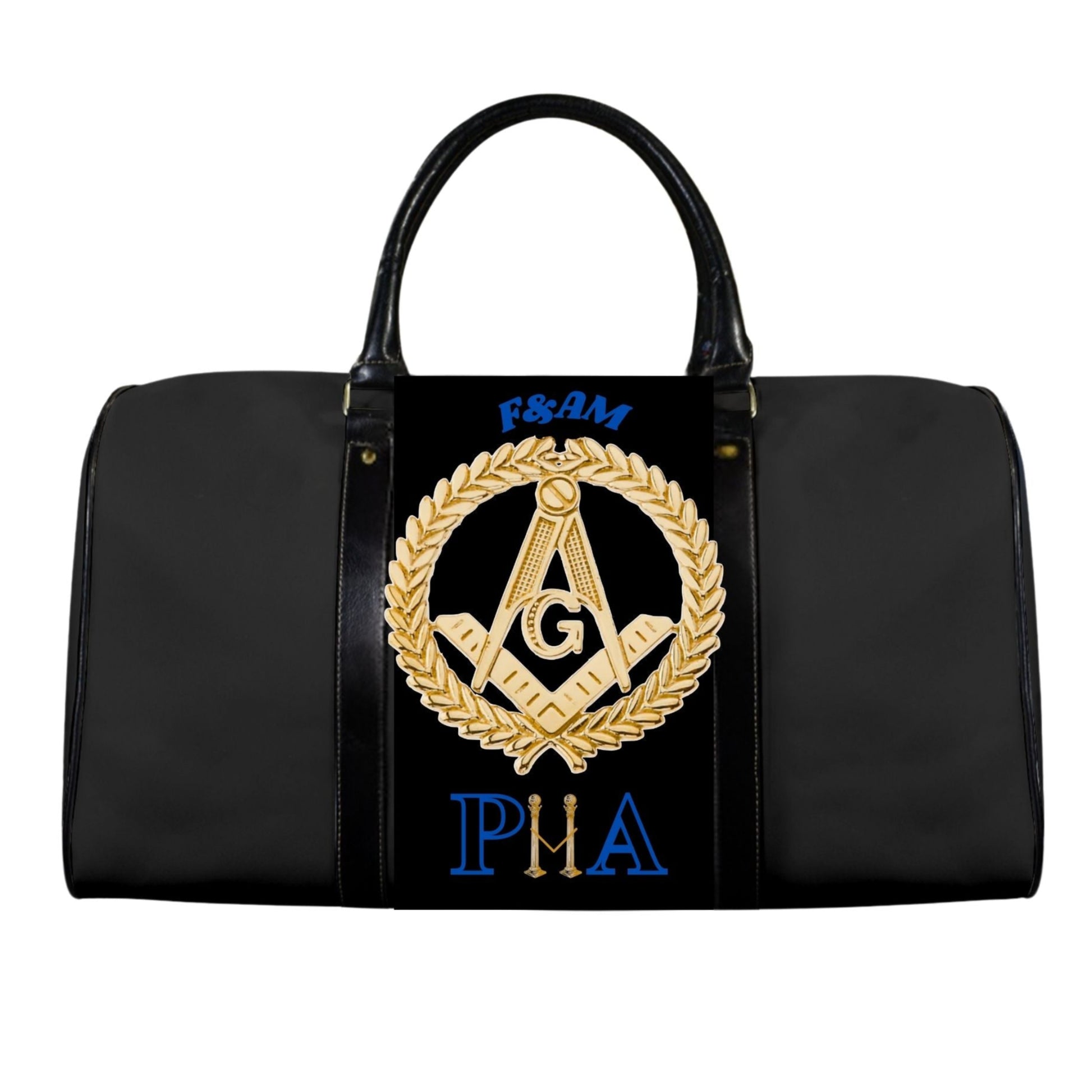 Lodge Travel bag with Gold Square & Compass