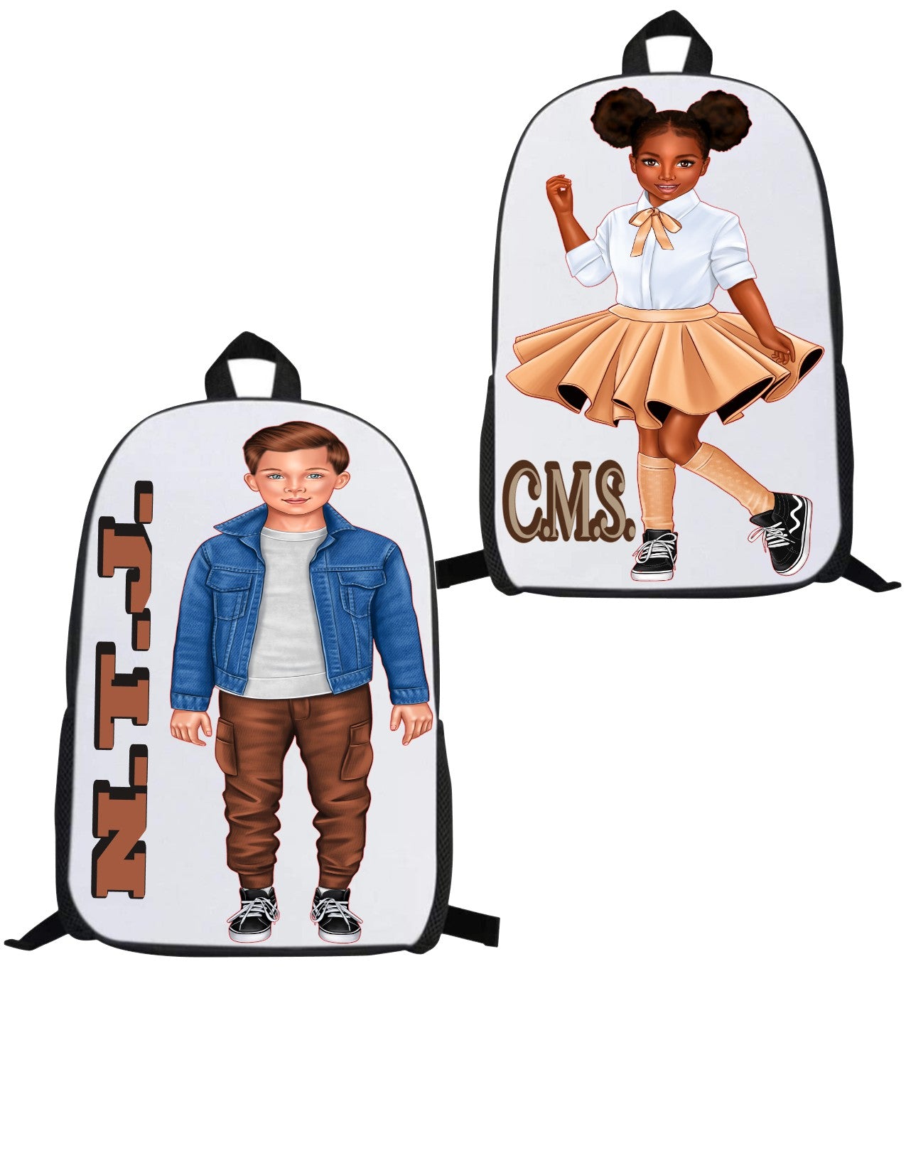 Get your child their own monogrammed back pack with one of many images available or their own photo